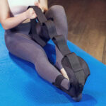 حزام تمديد رياضي لتمارين القدم والساق 6 فتحات لقياس المرونة واللياقة البدنية