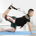 ⁦حزام تمديد رياضي لتمارين القدم والساق 6 فتحات لقياس المرونة واللياقة البدنية⁩ - الصورة ⁦10⁩