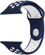 ⁦حزام ساعة رياضي مقاوم للماء والتعرق مقاس 42/44 مم بفتحات تهوية لليد بالوان مختلفة⁩ - الصورة ⁦4⁩