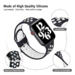 ⁦حزام ساعة رياضي مقاوم للماء والتعرق مقاس 42/44 مم بفتحات تهوية لليد بالوان مختلفة⁩ - الصورة ⁦7⁩