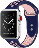 ⁦حزام ساعة رياضي مقاوم للماء والتعرق مقاس 42/44 مم بفتحات تهوية لليد بالوان مختلفة⁩ - الصورة ⁦8⁩