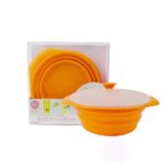 ⁦حلة الميكرويف السيليكون لحفظ وتسخين الطعام بيد وغطاء للحفاظ علي المحتويات⁩ - الصورة ⁦4⁩