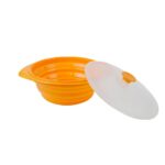 ⁦حلة الميكرويف السيليكون لحفظ وتسخين الطعام بيد وغطاء للحفاظ علي المحتويات⁩ - الصورة ⁦6⁩