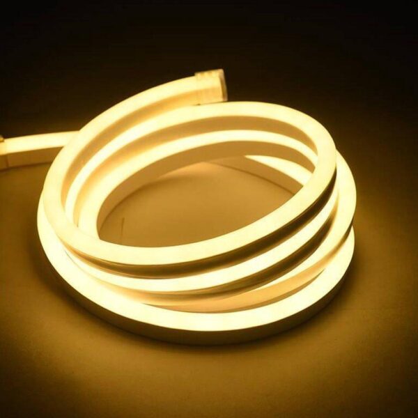 خرطوم اضاءة ليد نيون باللون الاصفر 5 متر