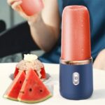 ⁦خلاط ومج فواكه وخضروات محمول 520 ملي ب 2 كوب للسفر والخروج بوصلة يو اس بي⁩ - الصورة ⁦2⁩