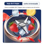 ⁦خلاط ومج فواكه وخضروات محمول 520 ملي ب 2 كوب للسفر والخروج بوصلة يو اس بي⁩ - الصورة ⁦5⁩