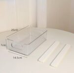 ⁦درج اكليريك قابل للسحب لسهولة الوصول للمنتجات منظم لدواليب المطبخ والثلاجة⁩ - الصورة ⁦5⁩