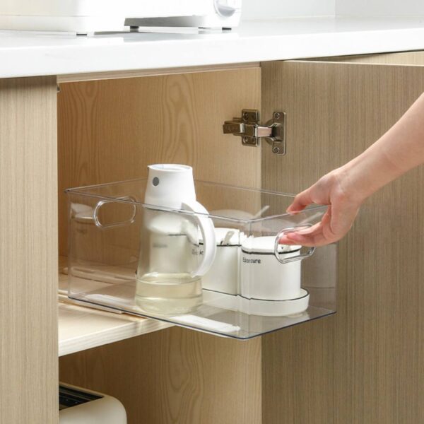 درج اكليريك قابل للسحب لسهولة الوصول للمنتجات منظم لدواليب المطبخ والثلاجة