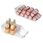 ⁦درج منظم للفواكه والخضروات والزجاجات والكانز للثلاجة والمطبخ من الاكليريك الشفاف⁩ - الصورة ⁦2⁩