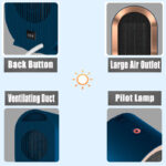 ⁦دفاية كهربائية محمولة 1200 واط بدرجات حرارة مختلفة للتغلب علي برد الشتاء للمنزل والمكتب⁩ - الصورة ⁦6⁩