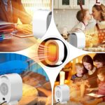 ⁦دفاية كهربائية محمولة 1200 واط بدرجات حرارة مختلفة للتغلب علي برد الشتاء للمنزل والمكتب⁩ - الصورة ⁦7⁩