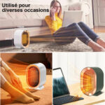 ⁦دفاية كهربائية محمولة 1200 واط بدرجات حرارة مختلفة للتغلب علي برد الشتاء للمنزل والمكتب⁩ - الصورة ⁦8⁩