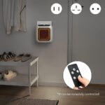 ⁦دفاية كهربائية محمولة 800 واط بدرجات حرارة مختلفة وشاشة تاتش وتايمر وريموت كنترول للتحكم عن بعد⁩ - الصورة ⁦9⁩