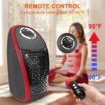 ⁦دفاية كهربائية محمولة للتغلب علي برد الشتاء بدرجات حرارة مختلفة وتايمر وريموت كنترول للتحكم عن بعد 400 واط⁩ - الصورة ⁦4⁩