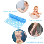 ⁦دواسة قدم مانعة للأنزلاق للحمام والبانيو سيليكون⁩ - الصورة ⁦3⁩