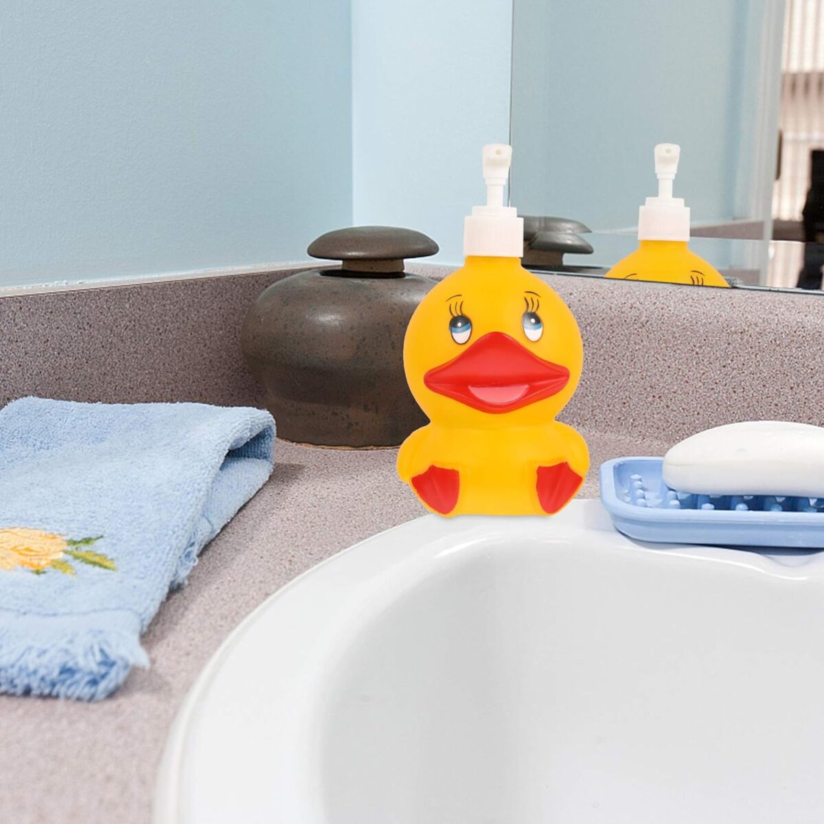 ⁦ديسبنسر البطة للصابون السائل 400 ملي للحمام والمطبخ⁩ - الصورة ⁦7⁩