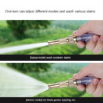 ⁦رأس 2 في 1 للحنفية والخرطوم برشاش ضغط عالي لغسيل السيارات وري الحدائق من النحاس⁩ - الصورة ⁦3⁩