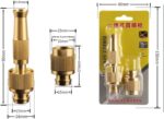 ⁦رأس 2 في 1 للحنفية والخرطوم برشاش ضغط عالي لغسيل السيارات وري الحدائق من النحاس⁩ - الصورة ⁦4⁩