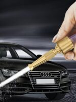 ⁦رأس 2 في 1 للحنفية والخرطوم برشاش ضغط عالي لغسيل السيارات وري الحدائق من النحاس⁩ - الصورة ⁦9⁩