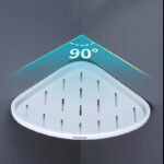 ⁦رف ركنة لتنظيم وحمل ادوات الحمام كالشامبو والشاور بفتحة لتصريف المياه ولزق دبل فيس قوي ايكوكو⁩ - الصورة ⁦5⁩