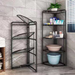 ركنة الحمام والمطبخ أربع أدوار معدن ستيل غير قابل للصدأ قابلة للطي