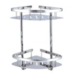 ⁦ركنة حمام استانليس ستيل 3 دور لتنظيم الشاور جل والشامبو بفتحات لتصريف المياه وهوكات تعليق⁩ - الصورة ⁦8⁩