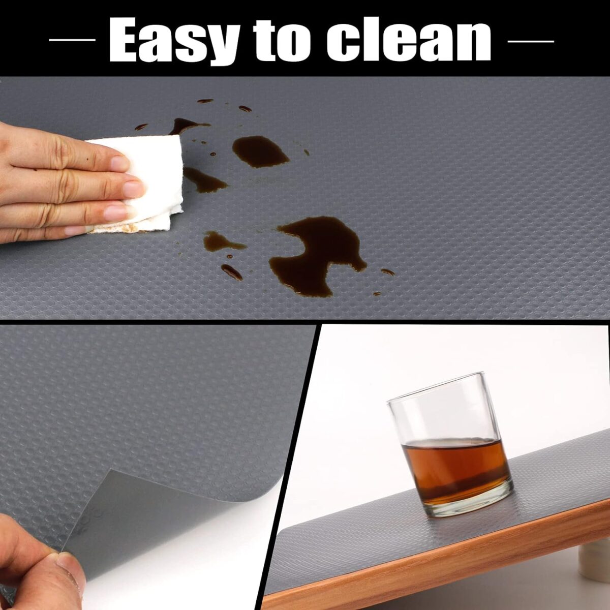 ⁦رول بطانة 5 متر وتربروف مانعة للأنزلاق لأرفف وأدراج الدواليب والثلاجات قابل للقص والغسيل⁩ - الصورة ⁦5⁩