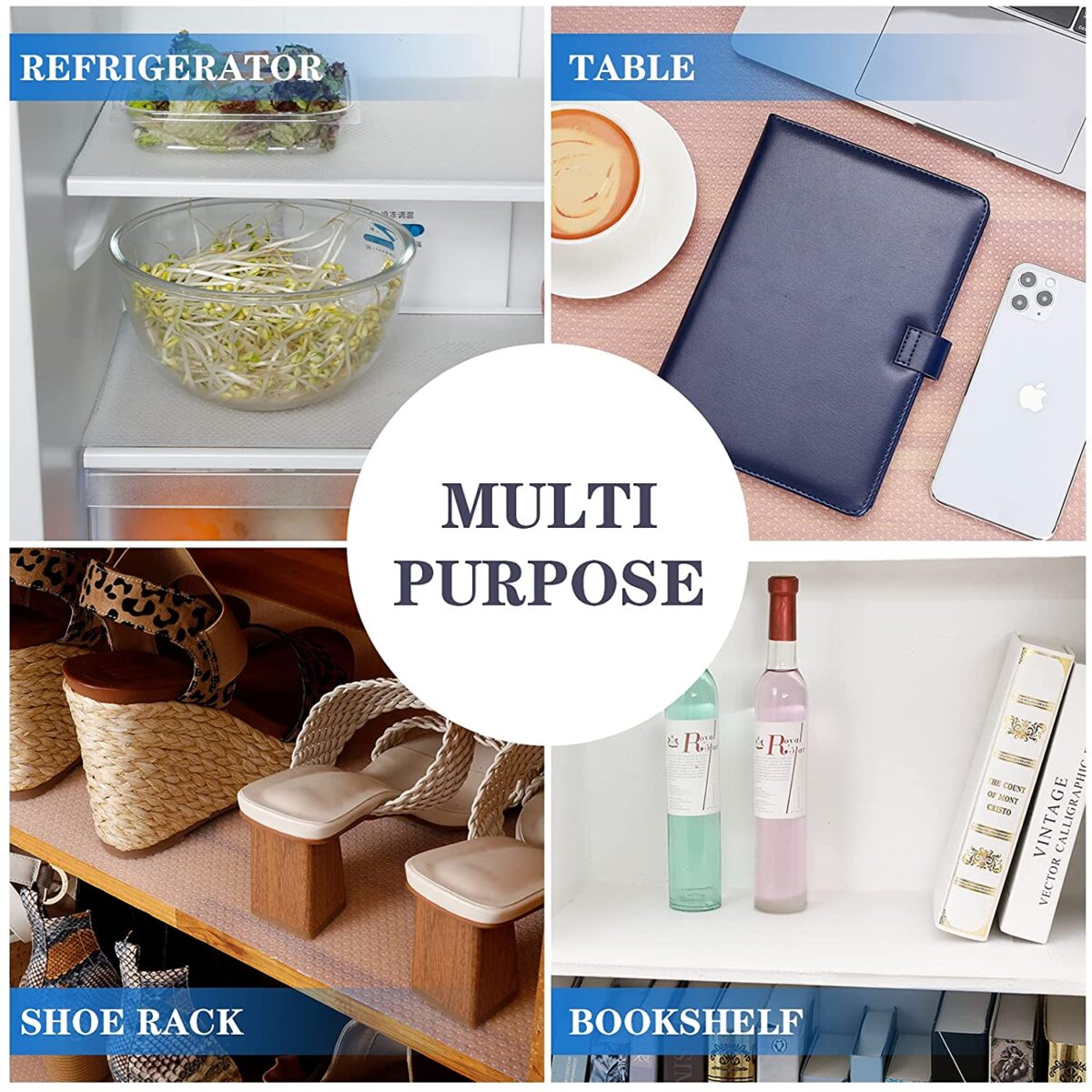 ⁦رول بطانة مانع انزلاق الادراج والارفف 5 متر⁩ - الصورة ⁦3⁩