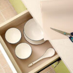 ⁦رول بطانة وتربروف لأرفف وأدراج  الدواليب والثلاجات 5 متر قابل للقص والغسيل لإعادة الأستخدام⁩ - الصورة ⁦4⁩