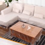 ⁦رول بلاستيك  1.50متر * العرض 20 متر بديل المشمع لاصق وتر بروف لتغطية الاثاث والمفروشات⁩ - الصورة ⁦4⁩