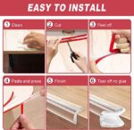 ⁦رول حامي زوايا سيليكون شفاف 1 متر ذاتي اللصق وقابل للقص لحماية الاطفال⁩ - الصورة ⁦6⁩