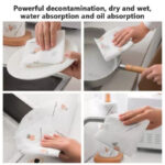 ⁦رول مناديل تنشيف مطبخ عالي الامتصاص للمياه والزيوت⁩ - الصورة ⁦4⁩