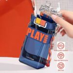 ⁦زجاجة اكس اوه للمياه والعصائر بطريقتين شرب مع حزام حمل كروس 520 ملي⁩ - الصورة ⁦2⁩