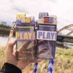 ⁦زجاجة اكس اوه للمياه والعصائر بطريقتين شرب مع حزام حمل كروس 520 ملي⁩ - الصورة ⁦18⁩