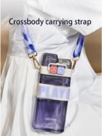 ⁦زجاجة اكس اوه للمياه والعصائر بطريقتين شرب مع حزام حمل كروس 520 ملي⁩ - الصورة ⁦6⁩