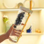 ⁦زجاجة ديتوكس بشاليموه لتقطيع الخضروات والفواكه منفصلة عن المياه لصحة افضل⁩ - الصورة ⁦11⁩