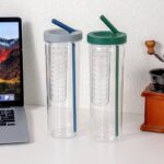 ⁦زجاجة ديتوكس بشاليموه لتقطيع الخضروات والفواكه منفصلة عن المياه لصحة افضل⁩ - الصورة ⁦8⁩