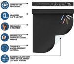 ⁦سبورة لوح اسود لاصق للدراسة والعمل والرسم مع 5 طباشير⁩ - الصورة ⁦11⁩