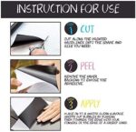 ⁦سبورة لوح اسود لاصق للدراسة والعمل والرسم مع 5 طباشير⁩ - الصورة ⁦10⁩