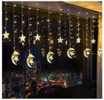 ⁦ستارة مضيئة هلال ونجوم 3.5 متر⁩ - الصورة ⁦6⁩