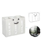 ⁦سلة غسيل ثلاثية لفرز الملابس قابلة للطي وبيد لسهولة حملها⁩ - الصورة ⁦5⁩