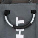 ⁦سلة غسيل ثلاثية لفرز الملابس قابلة للطي وبيد لسهولة حملها⁩ - الصورة ⁦7⁩