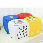 سلة للعب الأطفال اشكال كرتونية بالغطاء