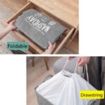 ⁦سلة مربعة بغطاء وجوانب شفافة للغسيل وتخزين البطاطين واللحاف⁩ - الصورة ⁦6⁩