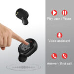 ⁦سماعات ايربودز بلوتوث تاتش بشاشة ديجيتال لاظهار حالة البطارية للاندرويد والايفون⁩ - الصورة ⁦4⁩