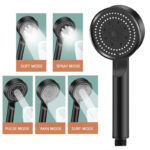 سماعة دش لزيادة ضغط المياه 5 انظمة رش للتغير بينهم حسب الرغبة - الصورة 4