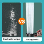 سماعة دش لزيادة ضغط المياه 5 انظمة رش للتغير بينهم حسب الرغبة - الصورة 5