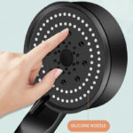 سماعة دش لزيادة ضغط المياه 5 انظمة رش للتغير بينهم حسب الرغبة - الصورة 7