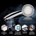 ⁦سماعة دش مضيئة ب 7 الوان مختلفة تتغير بتغير درجة حرارة المياه⁩ - الصورة ⁦9⁩