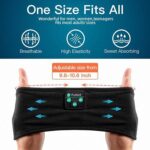 ⁦سماعة رأس بلوتوث وعراقة 2 في 1 لعمل المكالمات وسماع الموسيقي والاسترخاء اثناء النوم وممارسة الرياضة⁩ - الصورة ⁦4⁩